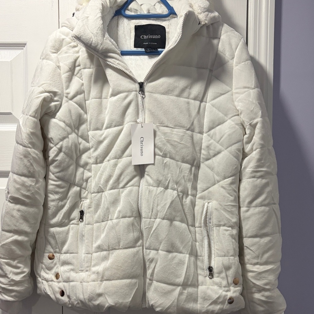 Women's White Puffer Jacket